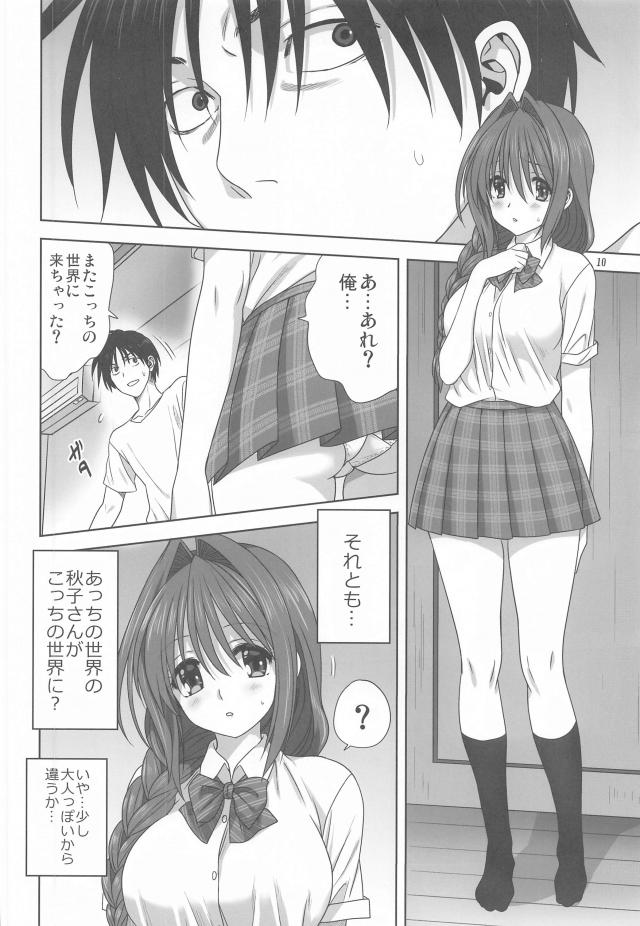 何がどうというわけではないけど最近祐一がどことなくそっけない感じがする。何よりもセックスレスで欲求不満な秋子さんがさみしくて、以前祐一がJKに見惚れていたのを思い出してがんばって制服を着た秋子さんが誘惑して久しぶりのいちゃラブ中出しセックス♡