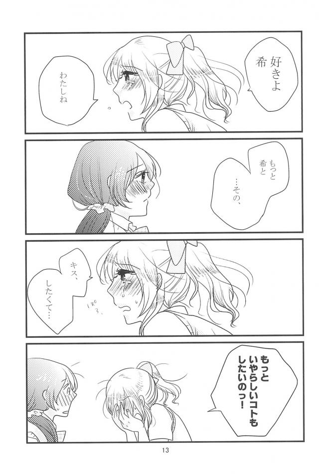 希とつきあいはじめてから、あのやわらかそうな唇にキスをしたらどんな感じなのかなと常に考えてばかりで身体を震わせるえりち！ついに我慢できなくなり二人きりになったときに不意打ちで唇を奪ったえりちがもっといやらしいこともしたいというと、それはお家に帰ってからなと言われいちゃラブ百合初体験♡