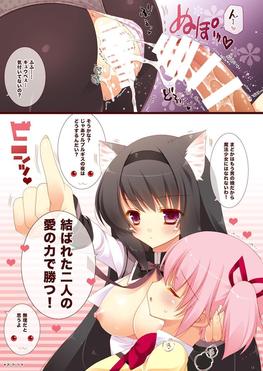 願いが叶うならとあっさりとキュゥべえと猫耳少女になる契約を結んだほむらちゃんがまどかが魔法少女になることを阻止しようとするが、いきなり発情期の猫にされて体が火照ってしかたなく、勝手にキュゥべえがまどかをふたなりにしていてまどかのふたなりちんぽにむしゃぶりついて逆レイプしてしまうｗ