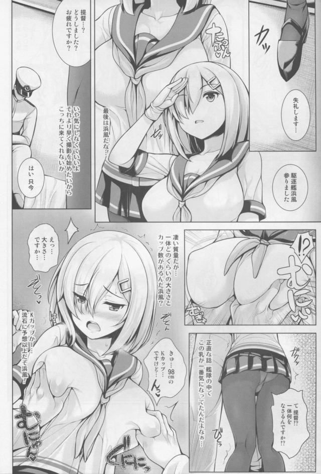 廃倉庫に集められた艦娘たちが一人ずつ中に入らされ、撮影されながら前の提督との肉体関係について聞かれながら現提督に一人ずつパイズリさせられるｗ