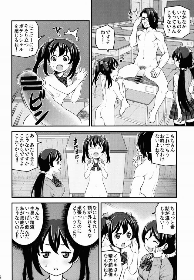 アイドル評論家の雑誌連載記事でμ'sをとりあげてもらえることになり、特に推しだというにこちゃんがインタビューを受けることになった。写真撮影をされているとどんどん脱がされていき、全裸にされたにこちゃんがなぜかローターを入れられ、処女なのに中出しセックスされるｗ