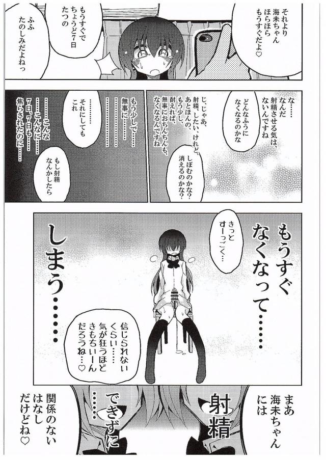 海未ちゃんにふたなりちんぽが生えてきて、一週間射精を我慢すれば治るのだが、ことりちゃんと穂乃果ちゃんとのセックスにハマり一週間我慢することができずちんぽが生えたまま3人で愛し合っているｗ