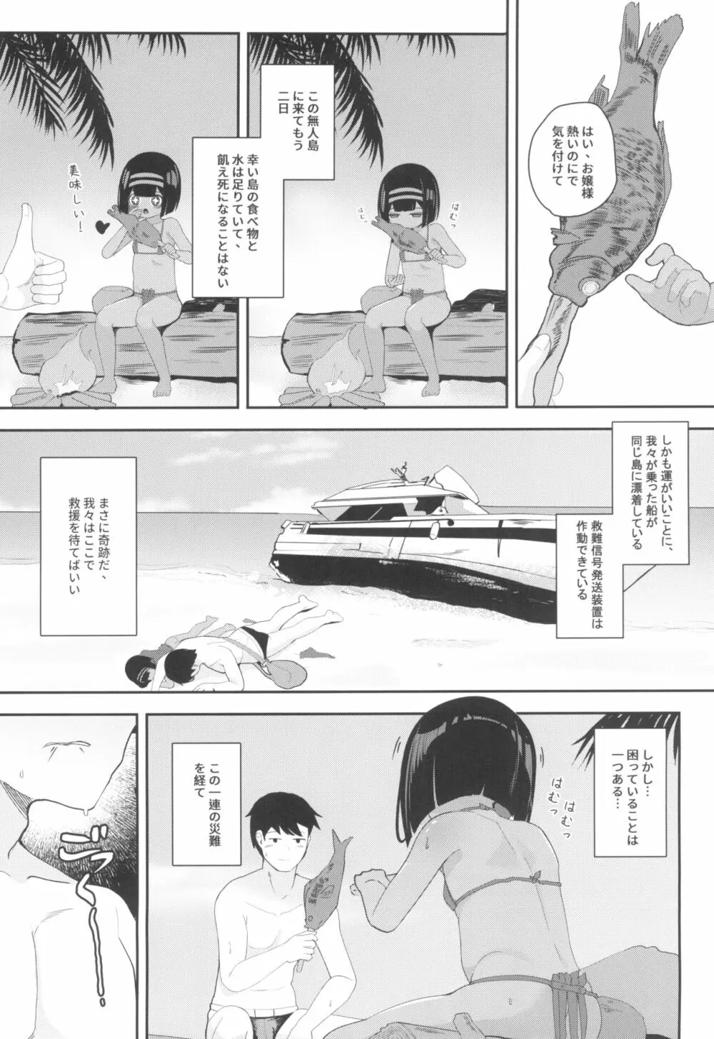 無人島でお嬢様と獣のように交尾