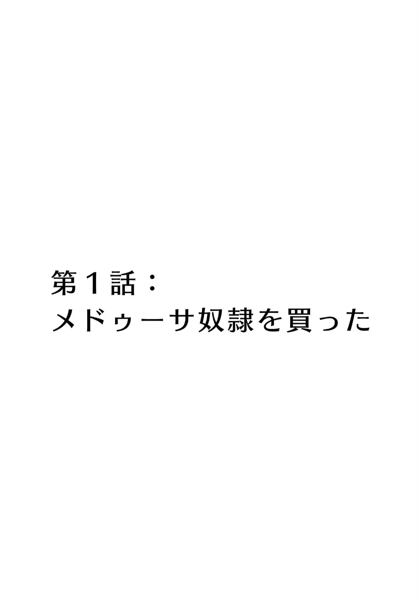 メドゥーサ奴隷を買った