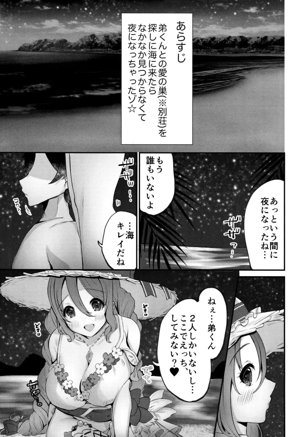 水着のお姉ちゃんと夜の海でえっちする本