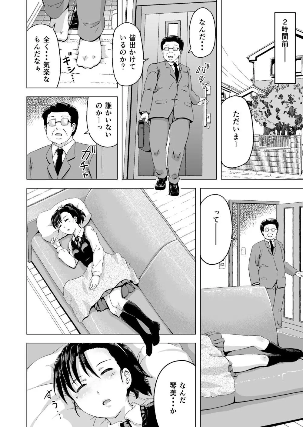 昼寝する反抗期の娘を父親が襲う話