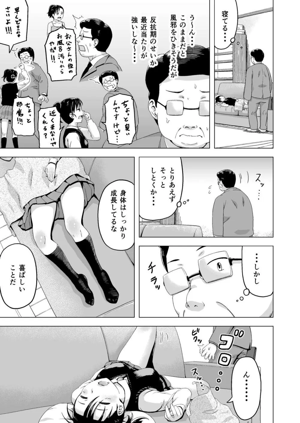 昼寝する反抗期の娘を父親が襲う話