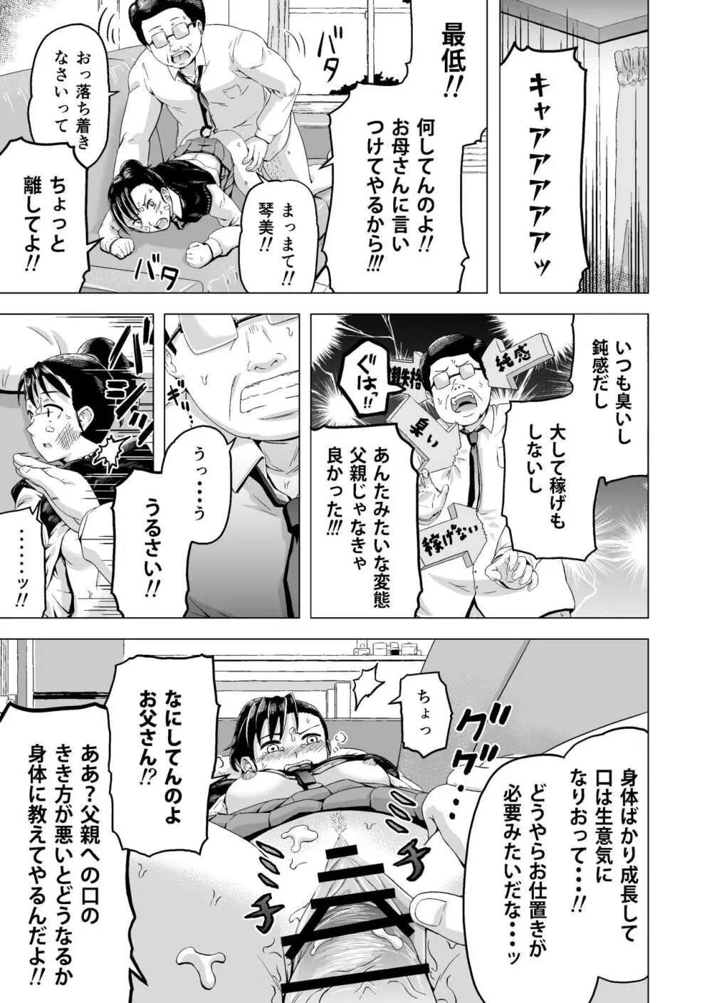 昼寝する反抗期の娘を父親が襲う話