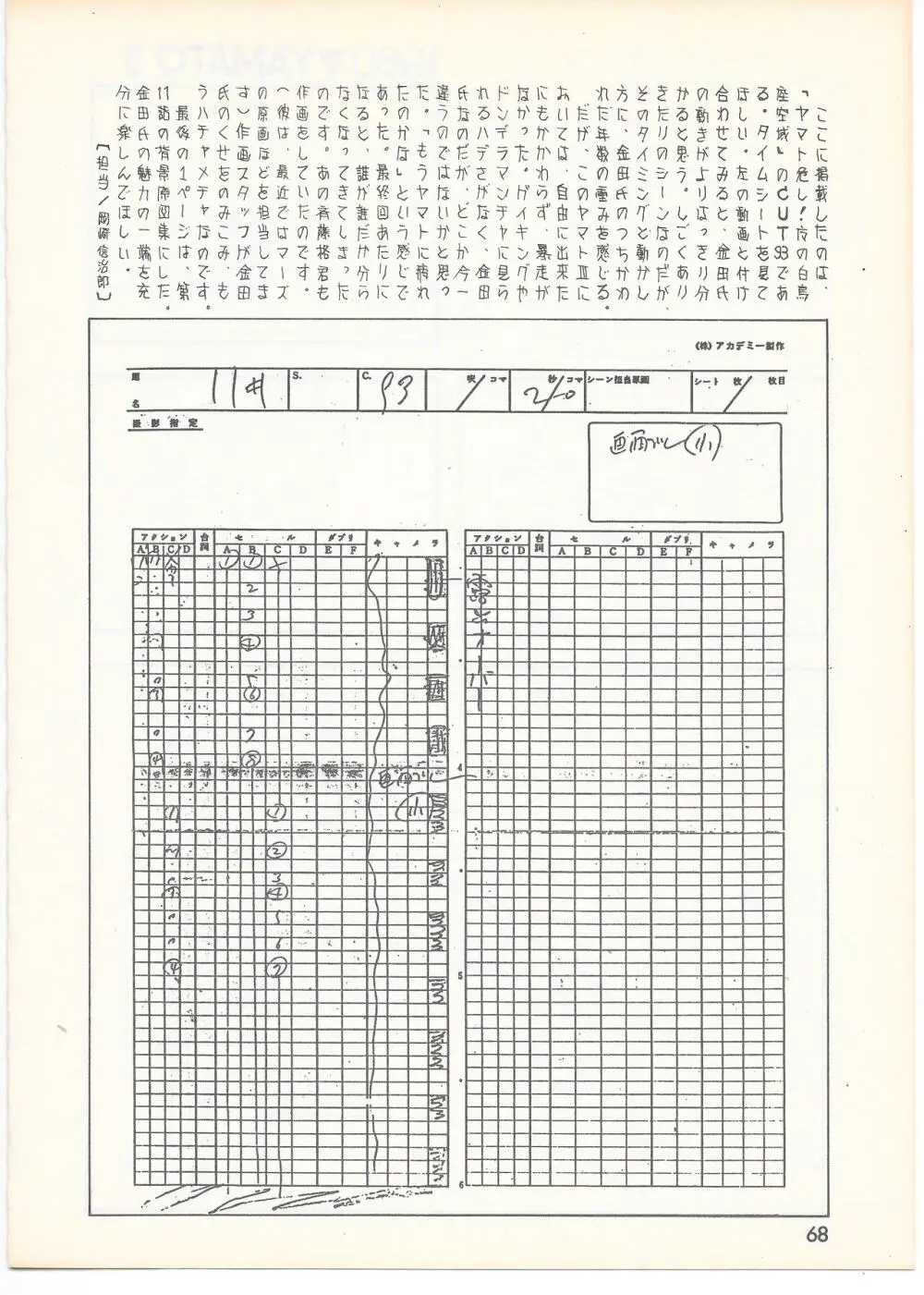 THE ANIMATOR 1 金田伊功特集号