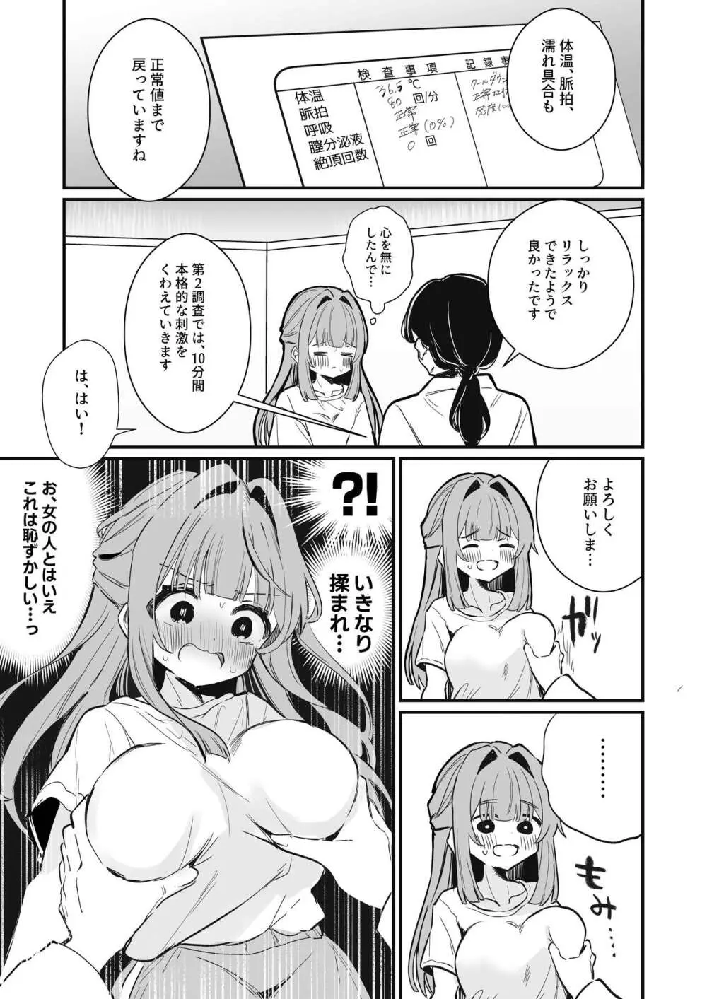 乳首感度調査、はじめます