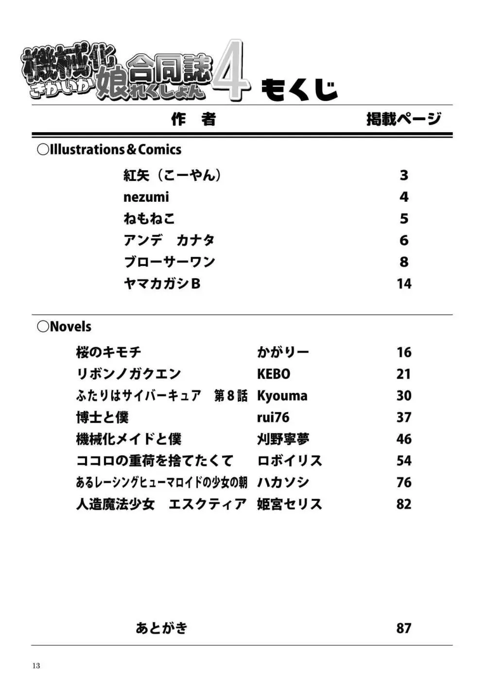 機械化娘合同誌4