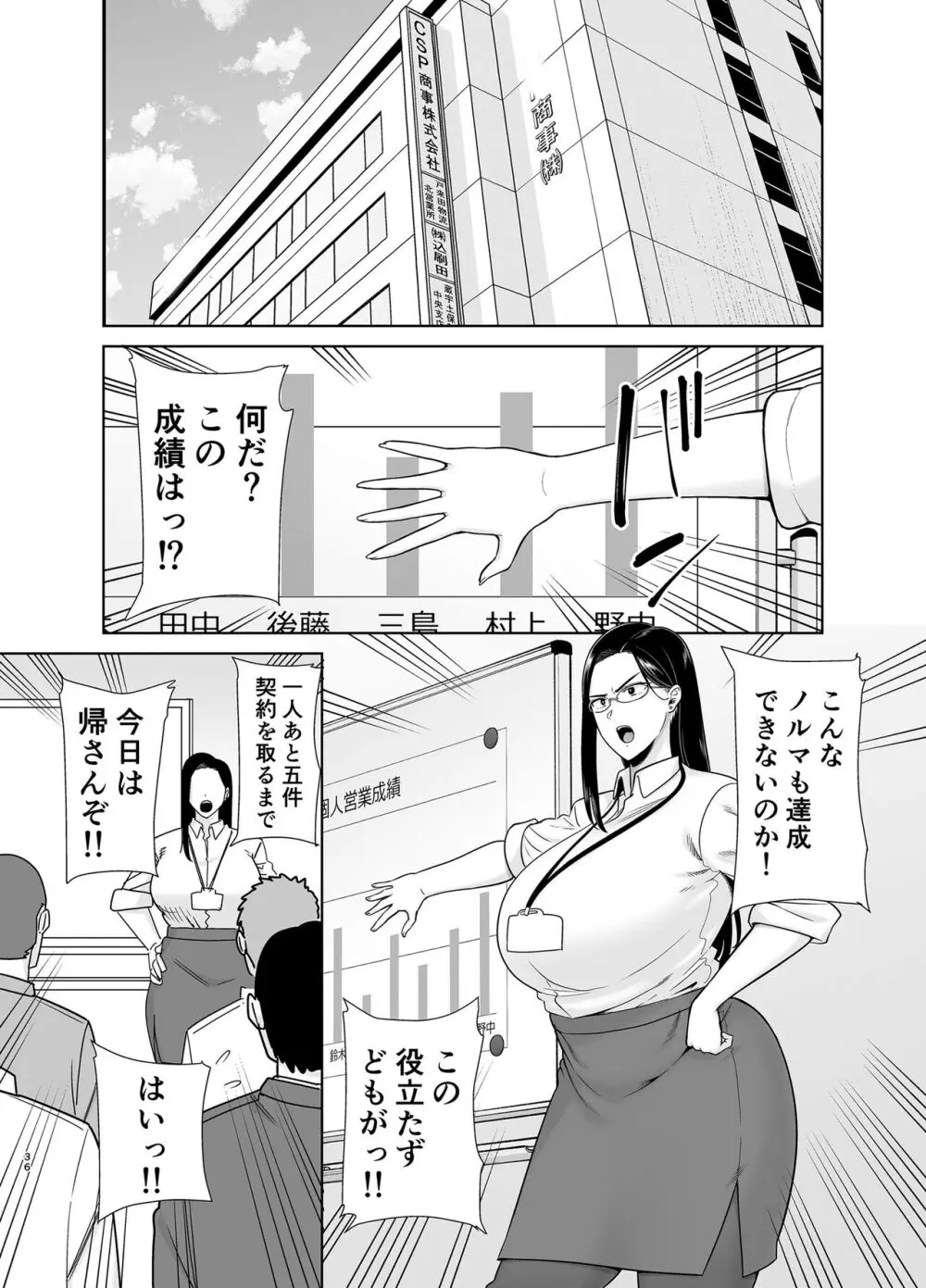 パワハラ女上司と社畜くん